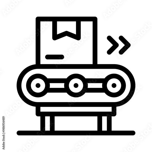conveyor belt line icon