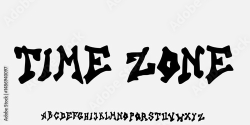 Gothic font, Savage, medieval dark y2k alphabet, letter typography print, dark vintage scary typeface. Rock poster sign, handwritten graffiti, hardcore calligraphy. Gothic font design