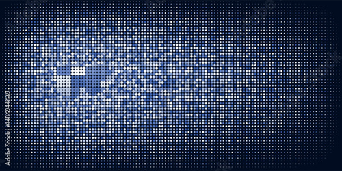 Blue Particles Abstract Background. 3d Render. modern. eps10