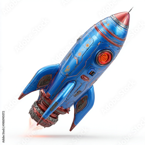 rocket isolated on white background