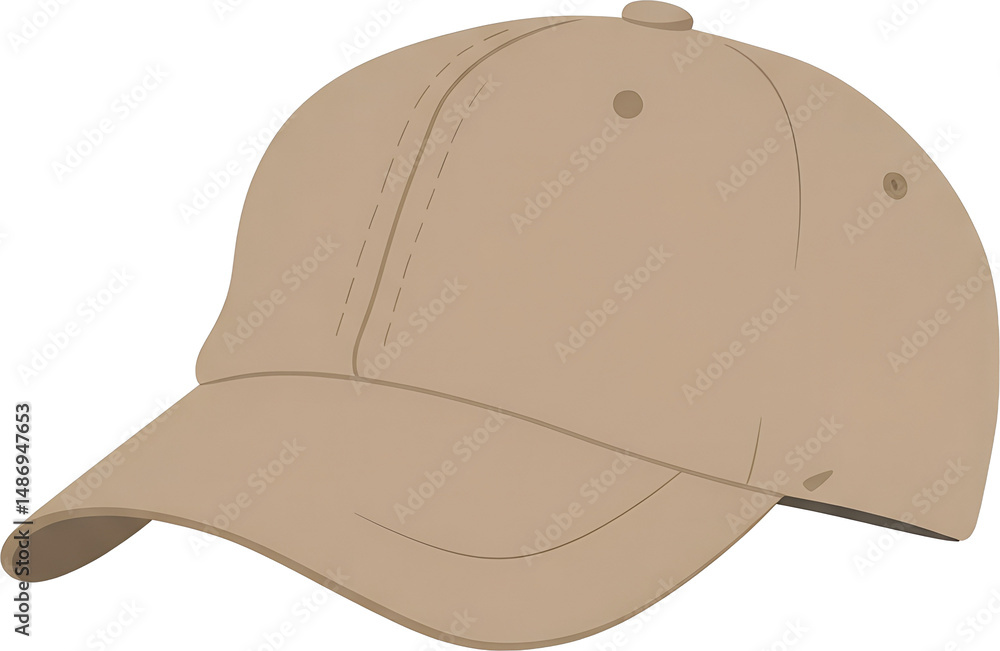 Fototapeta premium 캡 모자 일러스트 : Baseball Cap Illustration