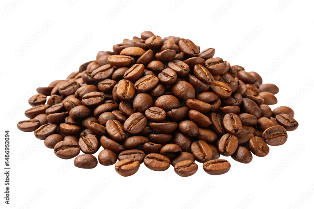 Obraz premium coffee beans on white background