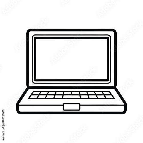 Modern Laptop on Desk