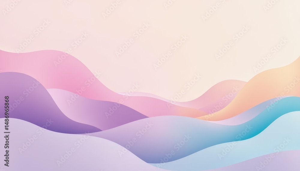 Soothing pastel hues abstract background, a gentle and calming visual experience for design Soothing pastel hues abstract background, a gentle and calming visual experience for design