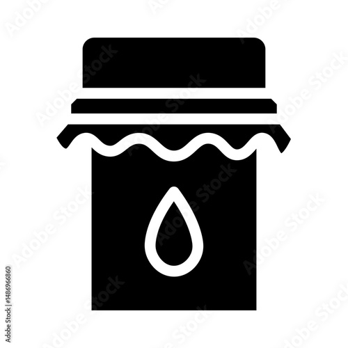honey jar glyph icon