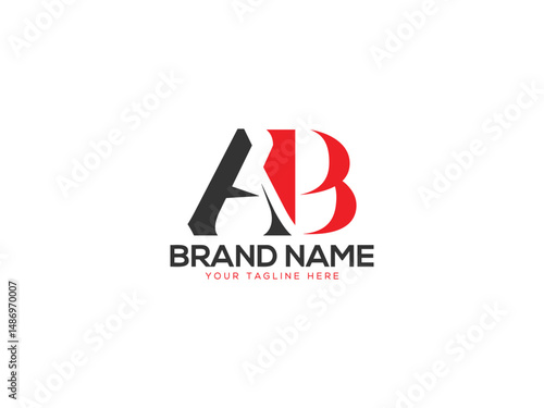 AB Letter Logo design Vector Art, Icons, and Graphics	