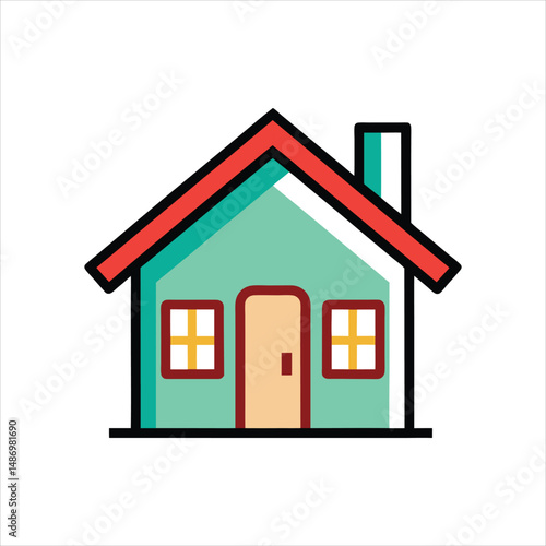 home color vector icon