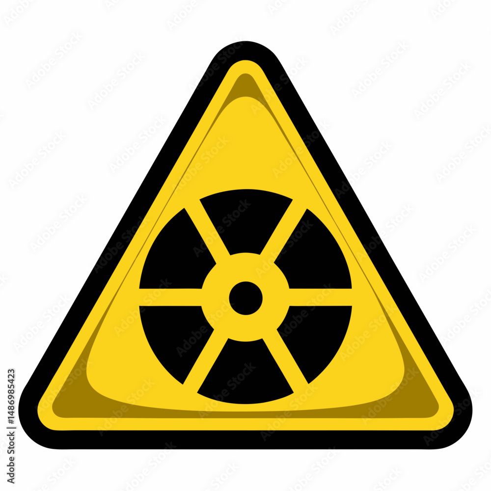 radiation warning sign radiation warning sign