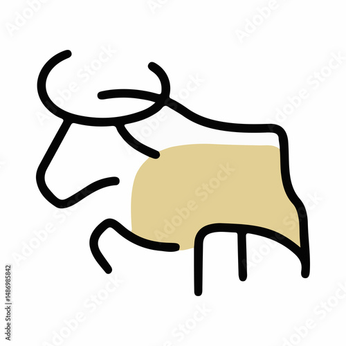 illustrations of various animals with a coloured half theme