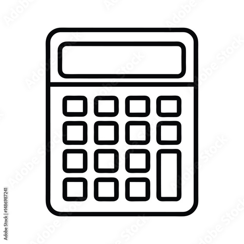 Office Calculator on Desk with Business Documents