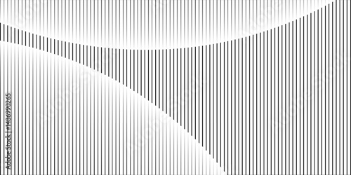 abstract seamless horizontal black thin wave line pattern.vector eps10