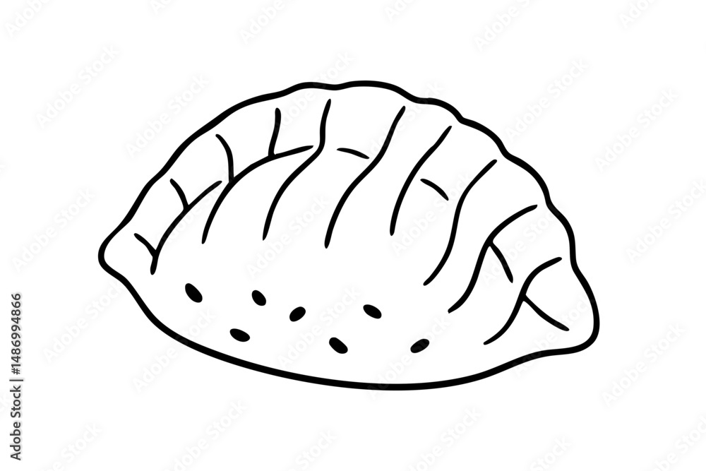 Gyoza Japanese Pan-Fried Dumpling Gyoza Japanese Pan-Fried Dumpling