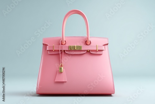 3D rendered cartoon handbag mockup with clean area to add your custom branding or logo.