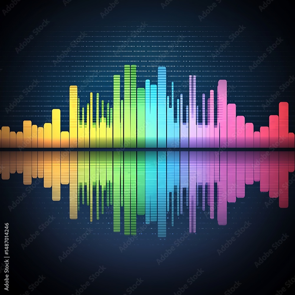 Colorful audio equalizer Colorful audio equalizer