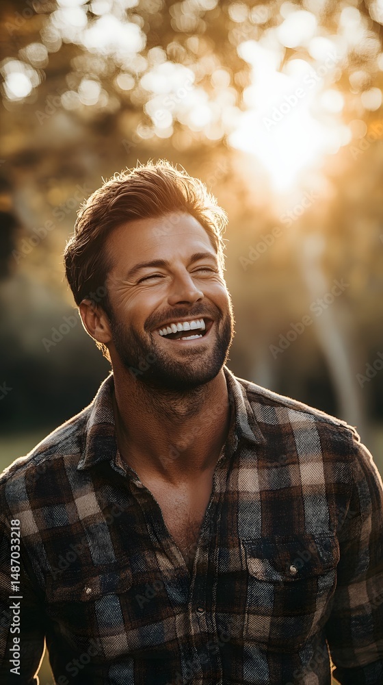 Outdoor portrait of a joyful man smiling broadly. Outdoor portrait of a joyful man smiling broadly.