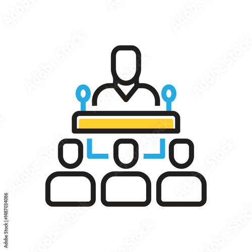 Multi color icon for publicly