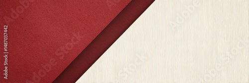 Minimalist Victory Day design with a bold crimson red and off-white split, sharp angles, and micro-line textures. Elegant, modern, and perfect for patriotic projects