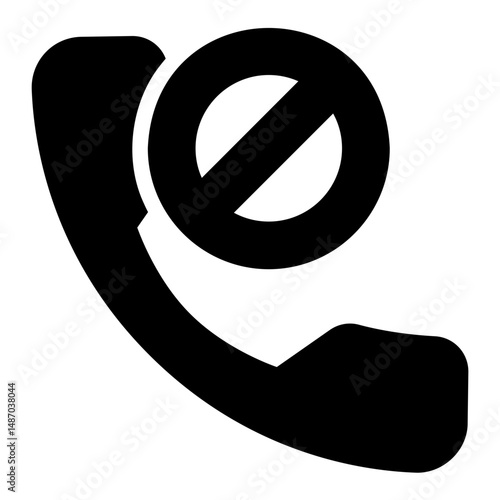 call blocked Solid icon