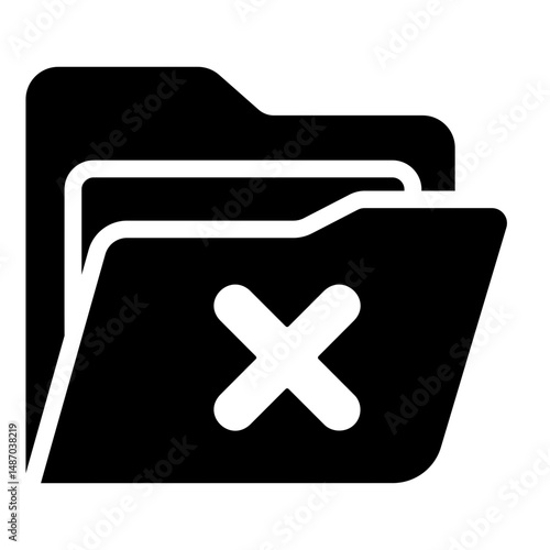 rejected folder Solid icon