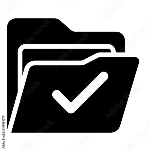 verified folder Solid icon