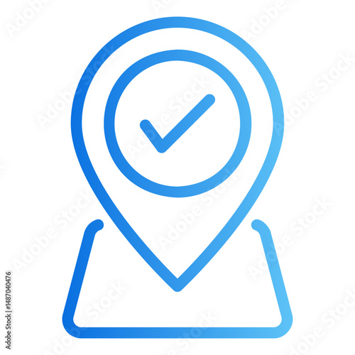 location confirmed Gradient icon