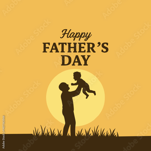 A heartfelt Happy Father’s Day image to honor fathers and father figures. Ideal for greeting cards, posters, and social media posts.

