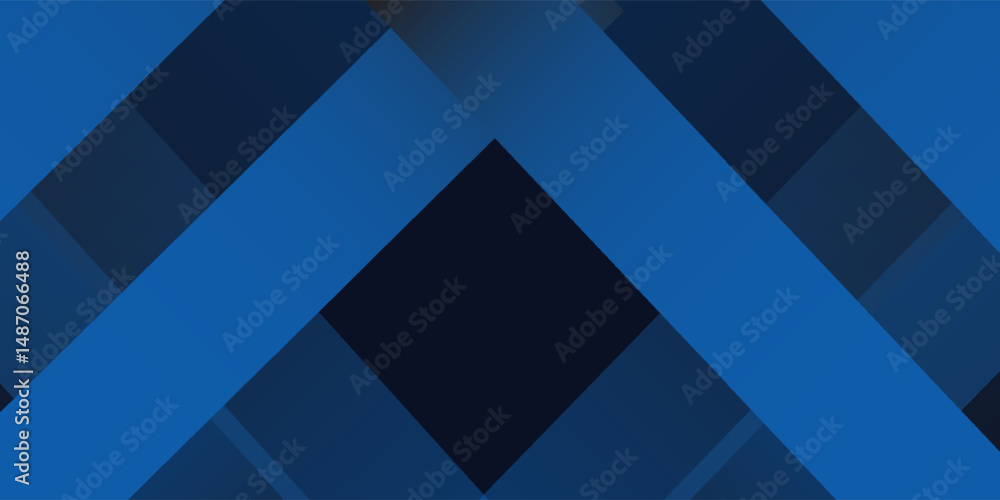 Naklejka premium Dark blue background with abstract graphic elements for presentation background design.