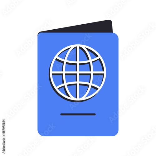 Passport, colored icon
