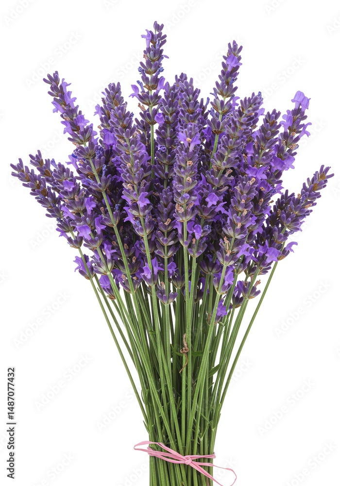 Obraz premium Lavender Bouquet: A Vibrant Purple Floral Still Life