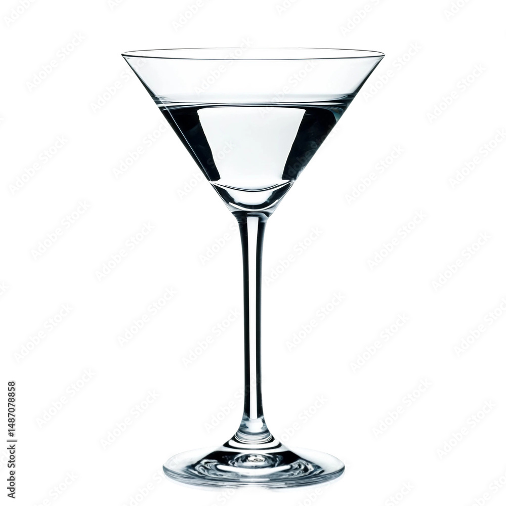 Martini Glass isolated on white and transparent background Martini Glass isolated on white and transparent background