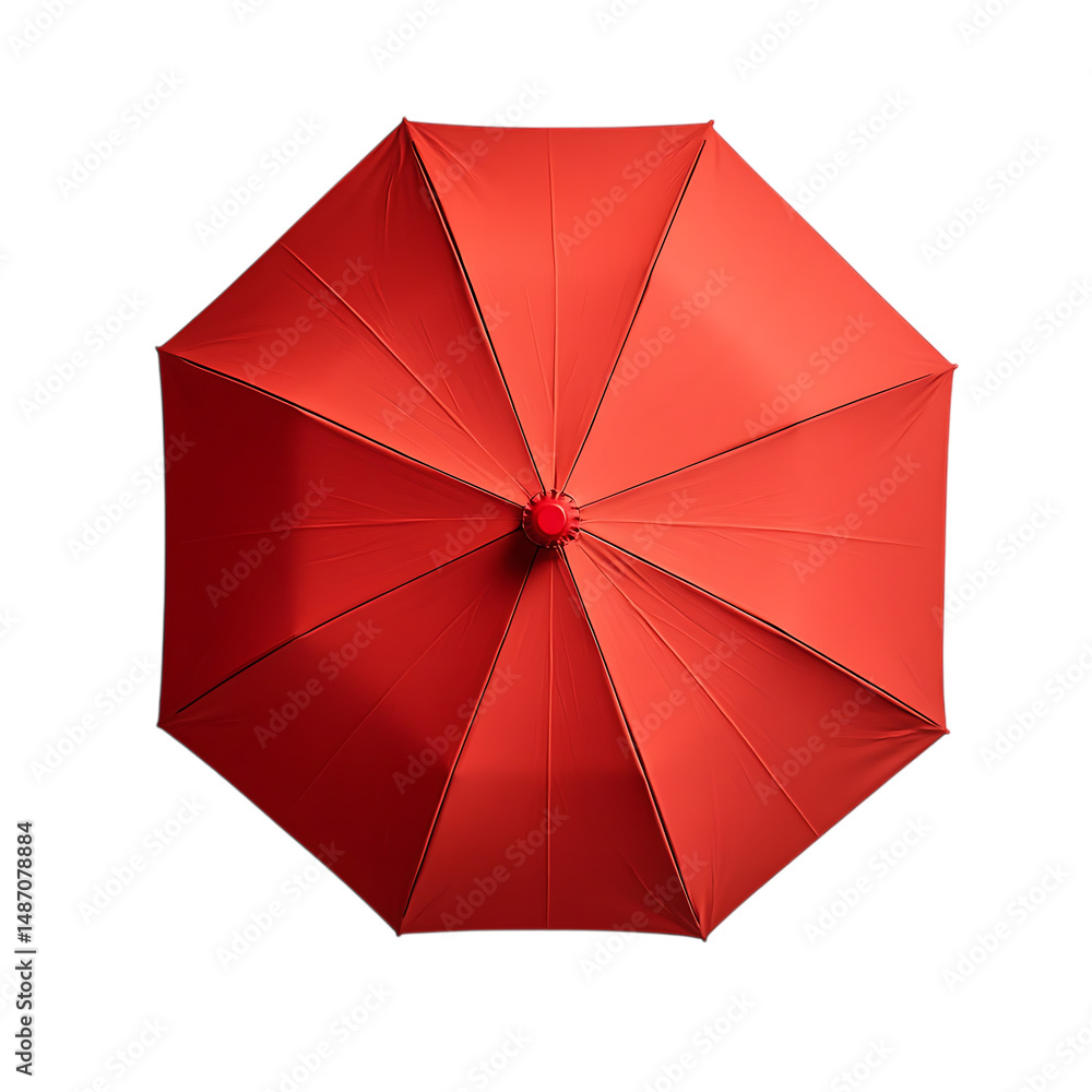 Modern Compact Beach Umbrella with a Bold Design Isolated on Transparent Background Modern Compact Beach Umbrella with a Bold Design Isolated on Transparent Background