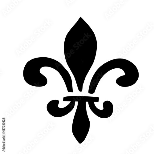 fleur de lis icon vector