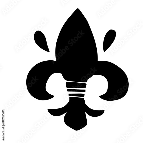 fleur de lis icon vector