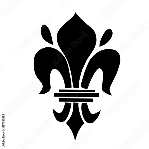 fleur de lis icon vector