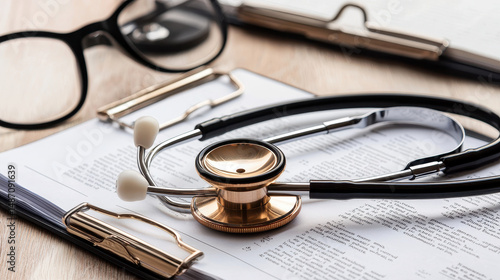 Medical Equipment and Documents Highlighting Patient Privacy Concerns