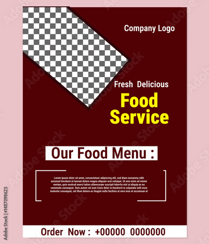 Professional Restaurant Flyer Design Template, Creative Restaurant Flyer Design Template, Modern Restaurant Flyer Design Template