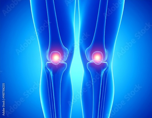 Human Knee Anatomy Joint Pain, Arthritis, Ligaments, Bones, Cartilage, Meniscus