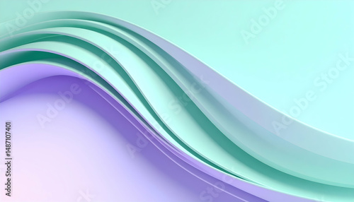 Abstract Holographic Green Purple Fluid Wave Background