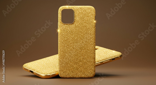 gold,  glitter,  phone case, Glittering Gold Phone Cases