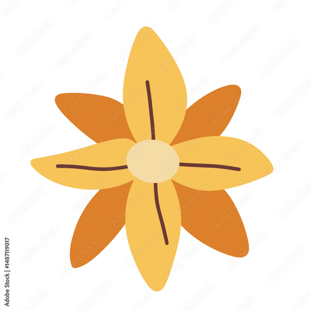 Flower Vector Illustration, Bloom in Vectors, Floral Design in Vector Art Flower Vector Illustration, Bloom in Vectors, Floral Design in Vector Art
