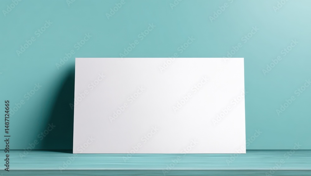 Naklejka premium Print ad mockup with clear area for adding custom messages, logos, or marketing content.