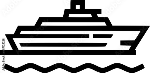 Sleek yacht sailing upon gentle waves