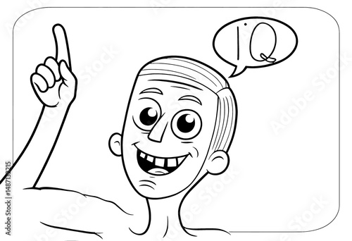 cartoon illustration of clu...