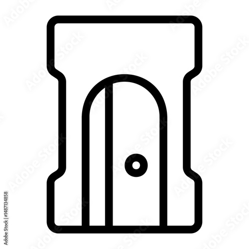 pencil sharpener line icon