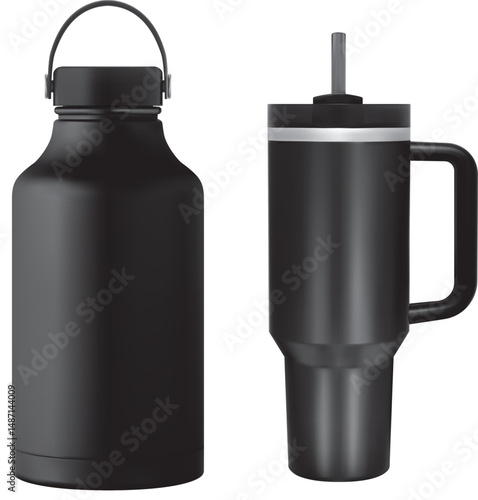 Mockup Cold storage glass