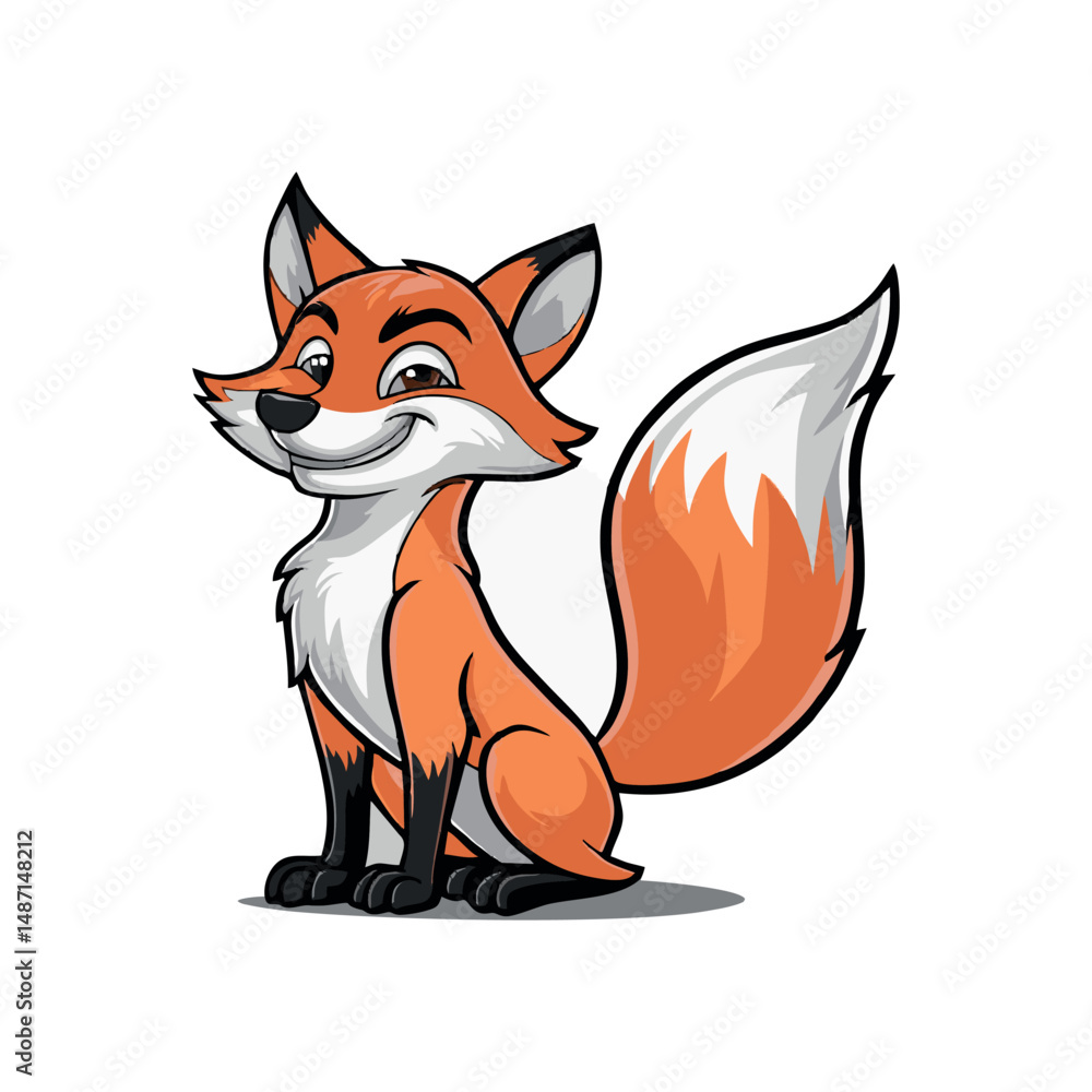 Obraz premium A smart and elegant fox logo design representing cleverness, agility, and creativity. Perfect for gaming mascots, fashion brands, digital agencies, wildlife projects, and modern business logos.