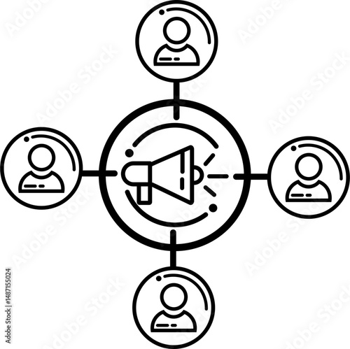 Affiliate Marketing Outline Icon