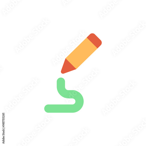 Stylized illustration depicting a sketching pencil over a transparent canvas