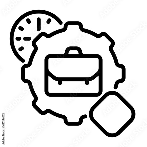 working icon, line icon style