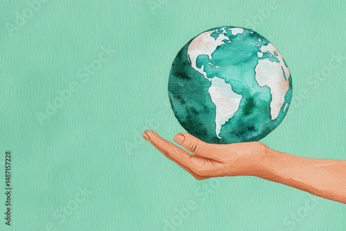 environment social governance corporate accountability. ESG compliance, business professionals ensuring adherence to environmental laws, watercolor style